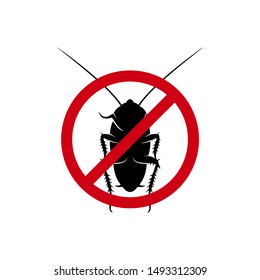 Cockroach Logo Design Vector Illustration. Cockroach Design Template
