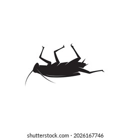 Cockroach logo. Isolated cockroach on white background