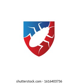 cockroach logo with shield security template