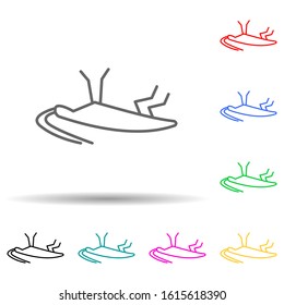 cockroach multi color style icon. Simple thin line, outline vector of pest control and insect icons for ui and ux, website or mobile application
