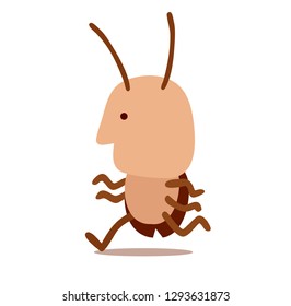 cockroach running , cartoons design