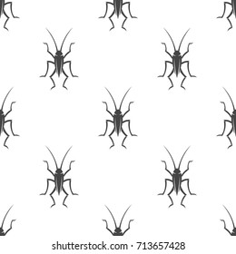 Cockroach seamless pattern. Vector illustration for backgrounds