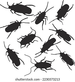 Cockroach Vector Art Stock Image
