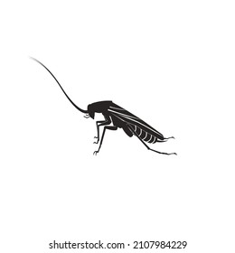 Logo de la ilustración del icono del vector de Cockroach