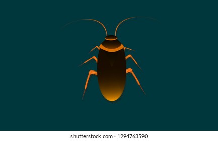 cockroach vector illustraion esp10