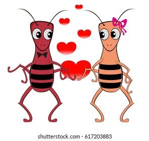 cockroaches or beetles cartoon