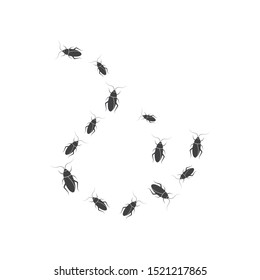 cockroaches vector icon illustration design template