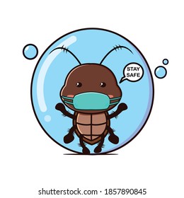 cockroaches wear a mask to protect themselves