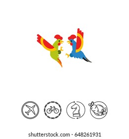 Cocks fighting icon