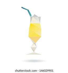 Cocktail abstract isolated on a white backgrounds