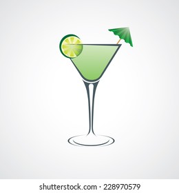 Cocktail abstract. Vector illustration 