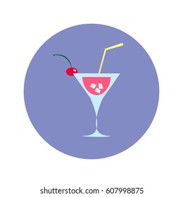 Cocktail abstract. Vector illustration