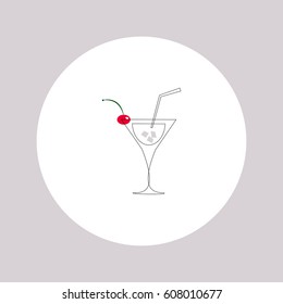 Cocktail abstract. Vector illustration