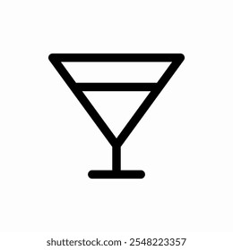 cocktail alcohol icon vector sign