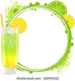 cocktail background with area for text