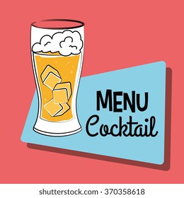 Cocktail bar menu