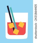 Cocktail bar. Menu design template. Happy Hour. Vector. Alcoholic drinks card.
