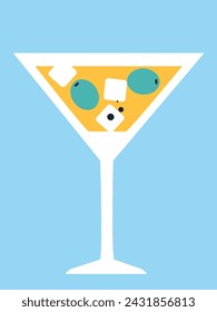 Cocktail bar. Menu design template. Happy Hour. Vector. Alcoholic drinks card.