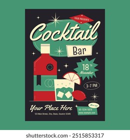 Cocktail Bar Social Media Flyer