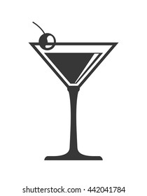 cocktail beverage. Drink design. Vector graphic