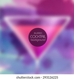 Cocktail blurred background