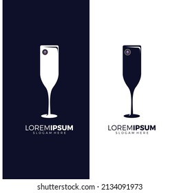 Cocktail mit Kamera-Design