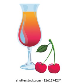 cocktail with cherries