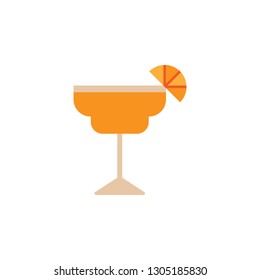 cocktail color icon from Brazilian carnival set