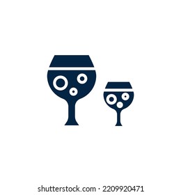 icono de línea de concepto de cóctel. Ilustración de elemento simple. diseño de símbolos de esquema de concepto de cóctel.