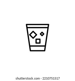 cocktail concept line icon. Simple element illustration. cocktail concept outline symbol design.