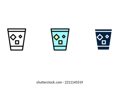 cocktail concept line icon. Simple element illustration. cocktail concept outline symbol design.