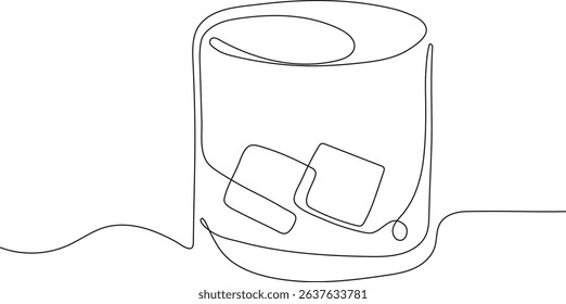 Cocktail continuous line art vector illustration. Doodle style tropical drinks in glasses with fruit garnishes. Perfect for bar menus, summer party invitations, or beverage-themed designs.