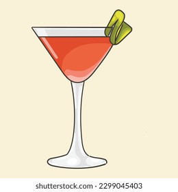 Cocktail with cranberry juice Cosmopolitan