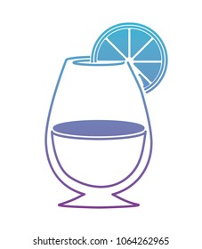 cocktail cup with citrus fruit