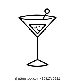 cocktail cup isolated icon