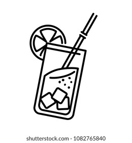 cocktail cup isolated icon