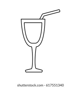 cocktail cup isolated icon