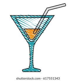 cocktail cup isolated icon