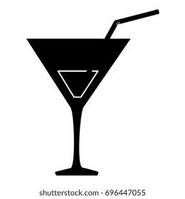 cocktail cup isolated icon