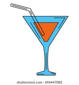 cocktail cup isolated icon