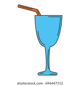 cocktail cup isolated icon