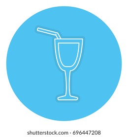 cocktail cup isolated icon