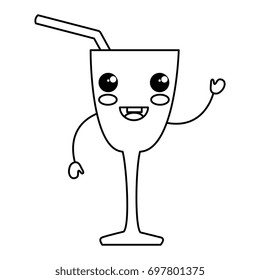cocktail cup kawaii character