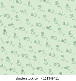 Cocktail cups pattern background