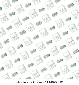 Cocktail cups pattern background