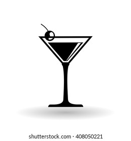 cocktail design over white background, vector illustration