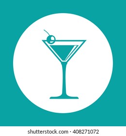 cocktail design over white background, vector illustration