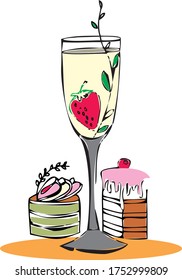Cocktail und Dessert - eine gute Kombination