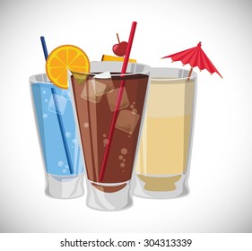 Cocktail digital design, vector illustration 10 eps graphic