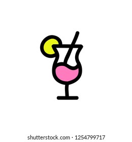 cocktail doodle icon